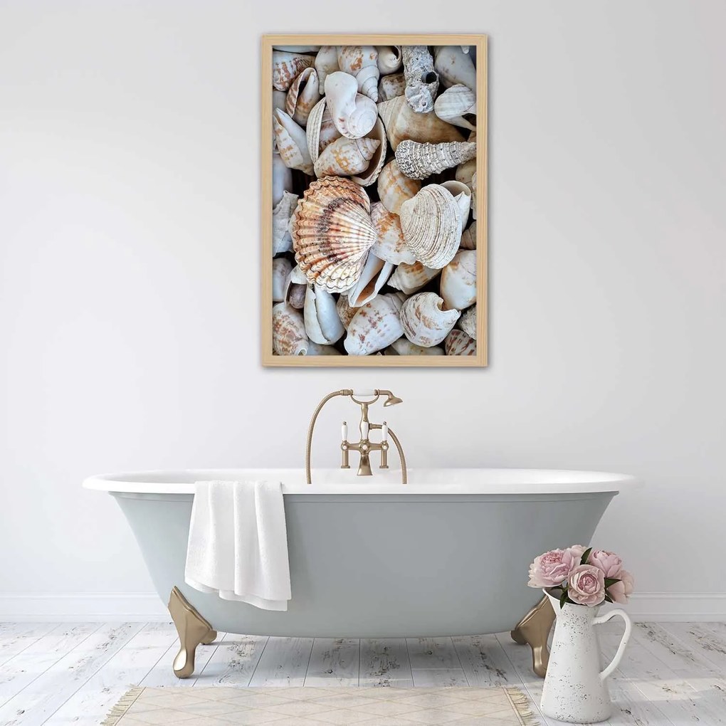 Gario Plagát Detailný záber na mušle Farba rámu: Bez rámu, Rozmery: 40 x 60 cm