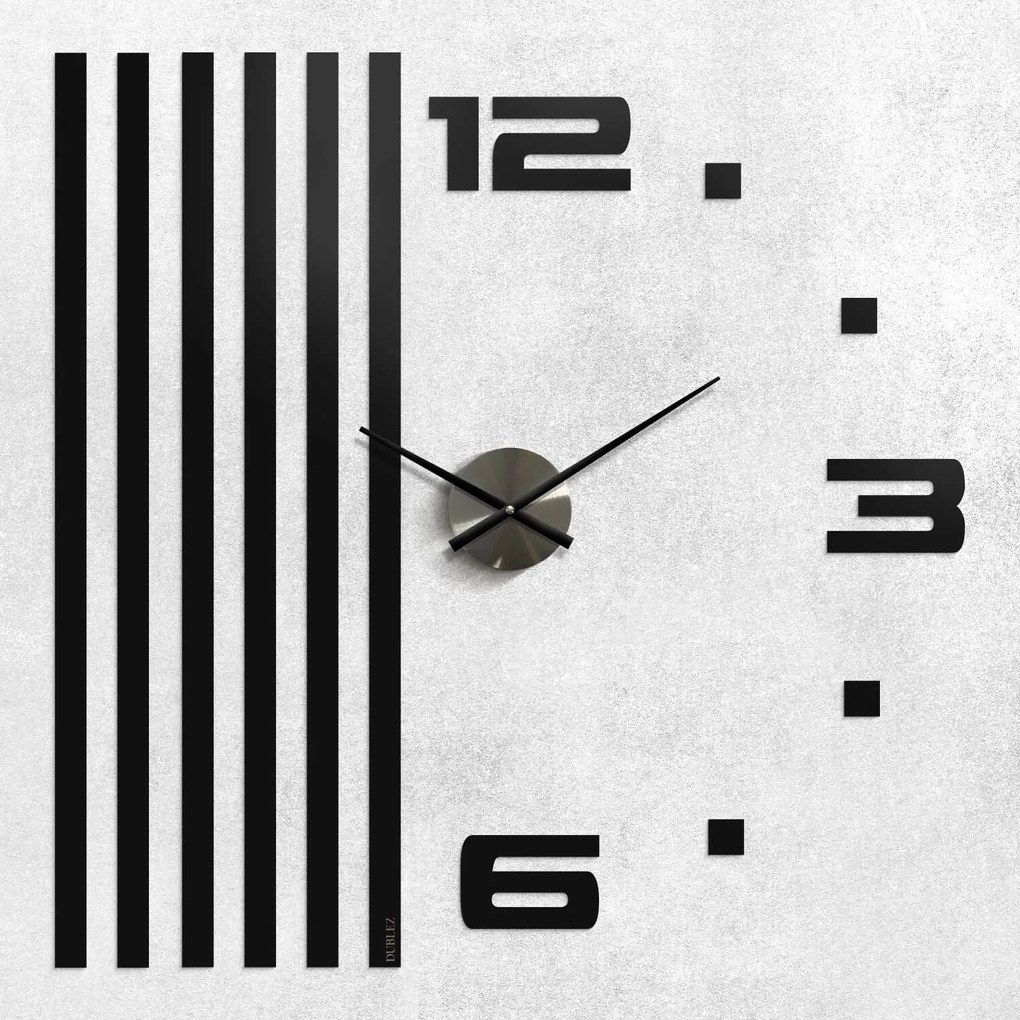 DUBLEZ | Lamelové nástenné hodiny z dreva - ONE