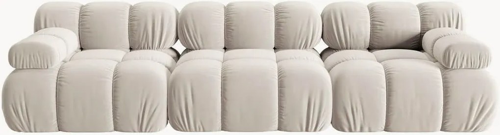 Modulárna zamatová pohovka Tropea (4-miestna), Š 282 cm