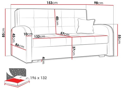 Rozkladacia pohovka Carivia Gold III (hnedá) (s úl. priestorom). Vlastná spoľahlivá doprava až k Vám domov. 1105482