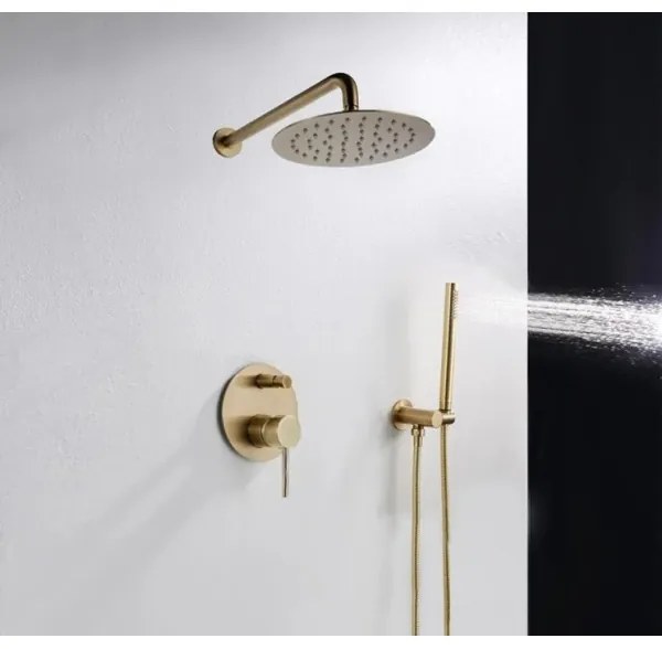 REA-P4110 - Sprchová súprava s podomietkovou batériou LUNGO zlatá