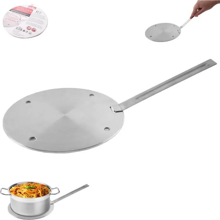 Podložka na indukciu nerez s odnímateľnou rukoväťou pr. 24 cm