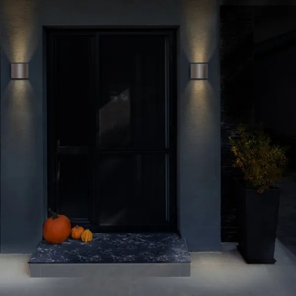 Brilagi - LED Vonkajšie nástenné svietidlo RONDO LED/6W/230V šedá IP54