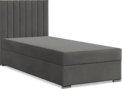 Čalúnená posteľ AGEN Velvet 90×200 cm sivá