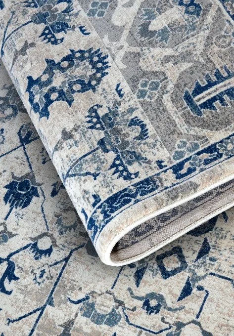 Koberec Villeroy & Boch Kollektion 1869 Emmanuel krémový / modrý