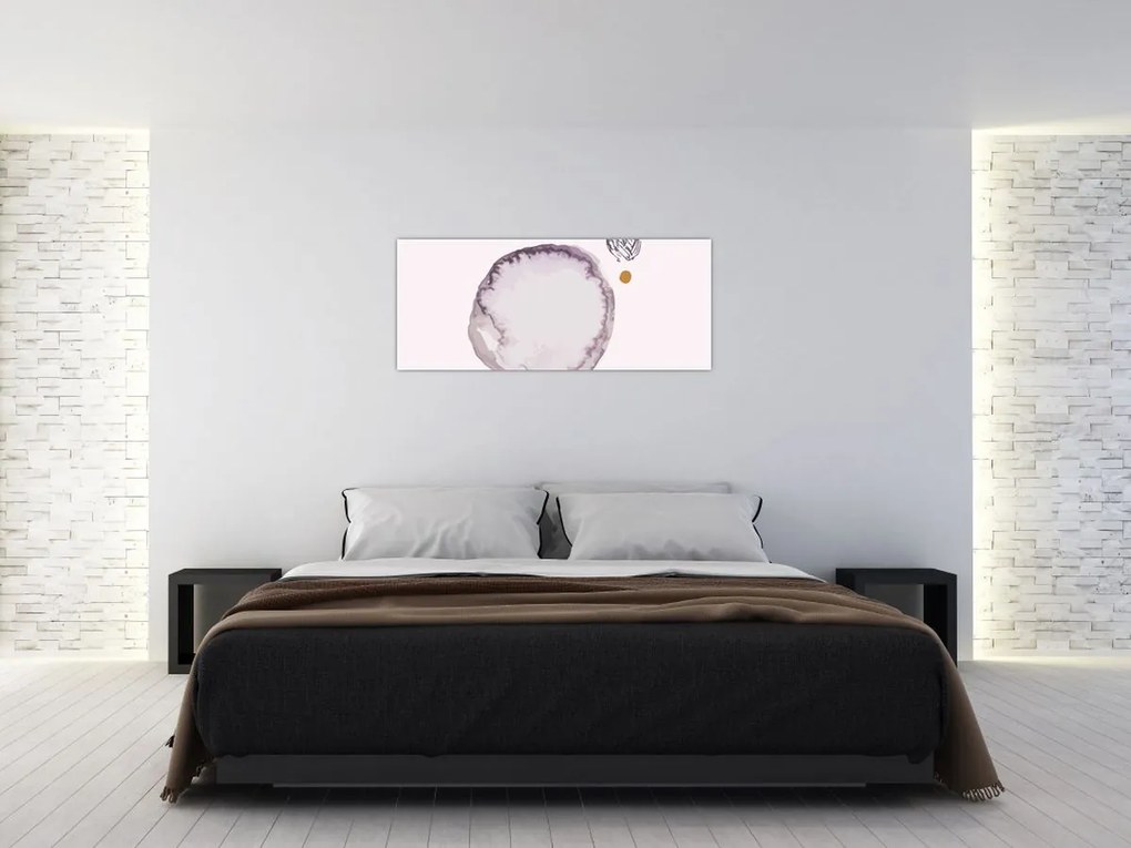 Obraz - Fialový minimalizmus N⁰4 (120x50 cm)