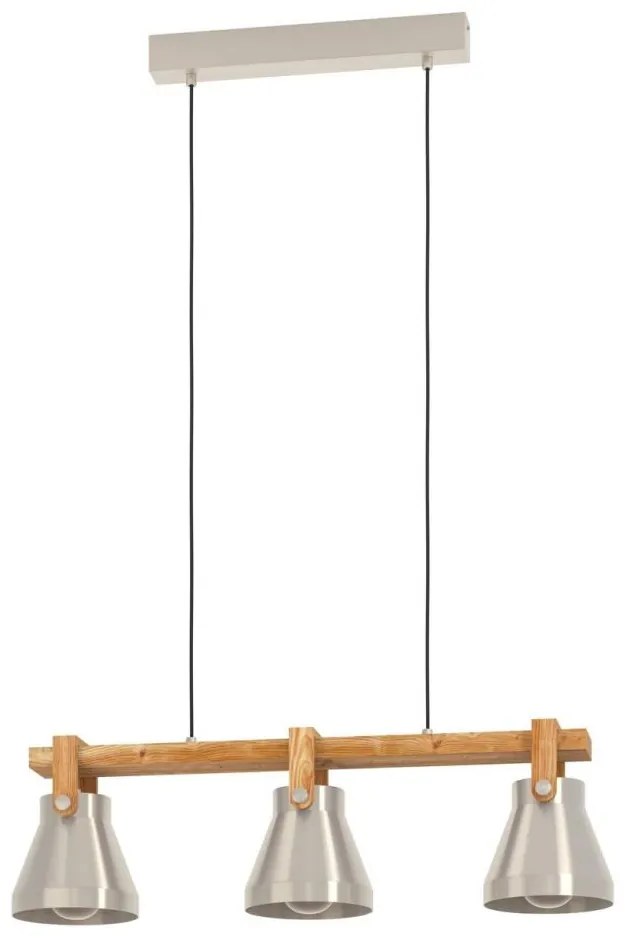 Eglo 43952 - Luster na lanku CAWTON 3xE27/40W/230V