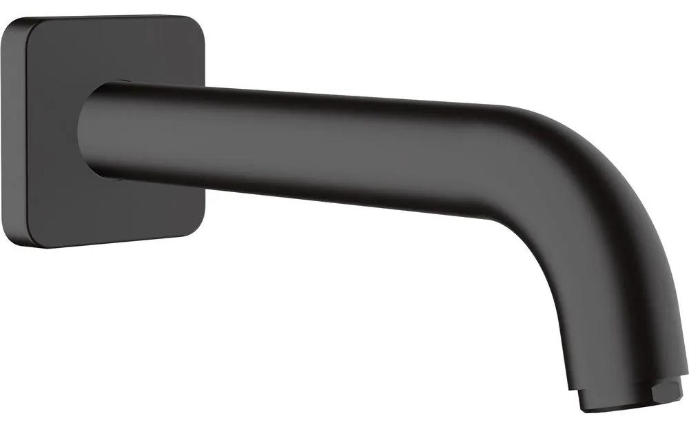 HANSGROHE Vernis Shape nástenný vaňový výtok, dĺžka 204 mm, matná čierna, 71460670