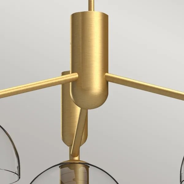 Alora Mood ALM-JUDE3-GD-CL - Luster na tyči JUDE 3xE27/60W/230V mosadz