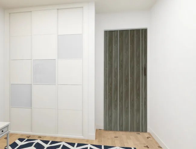 Skladacie dvere 001P grafitový dub matný 100 cm