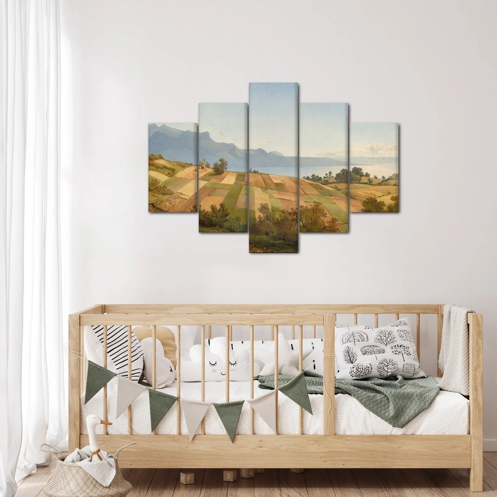 Obraz - Alexandre Calame, Swiss Landscape, reprodukcia (150x105 cm)
