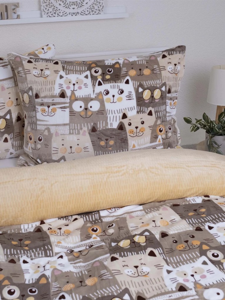 Francúzske obliečky mikroplyš Exclusive – Mačacia invázia