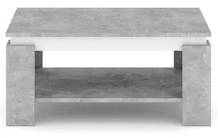 Konferenčný stolík LUNO sivý betón/antracit