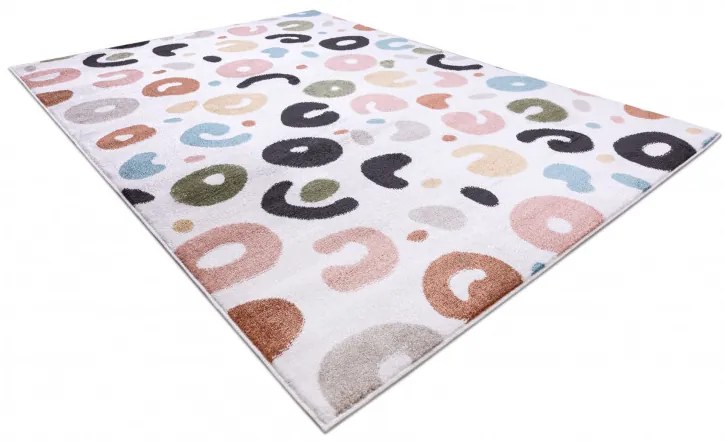 Detský kusový koberec Fun Spots cream, 80x150, viacfarebná, detská izba, Dywany Łuszczów