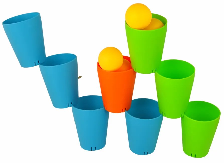 LEAN TOYS Logická hra Cups 3v1 - 44 kusov