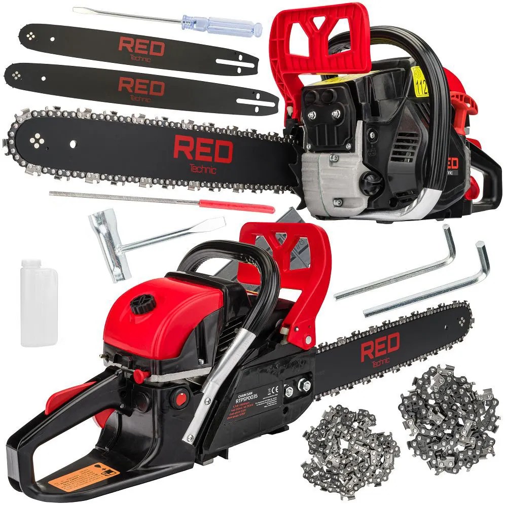 Benzínová reťazová píla RTPSP0035, 5,7 HP | RED TECHNIC