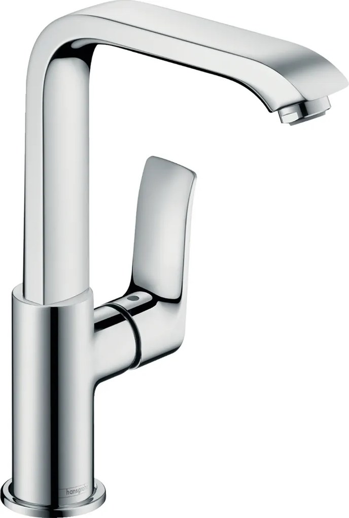 Hansgrohe Metris New, umývadlová batéria s otočným výtokom a výpustom, chrómová, HAN-31087000