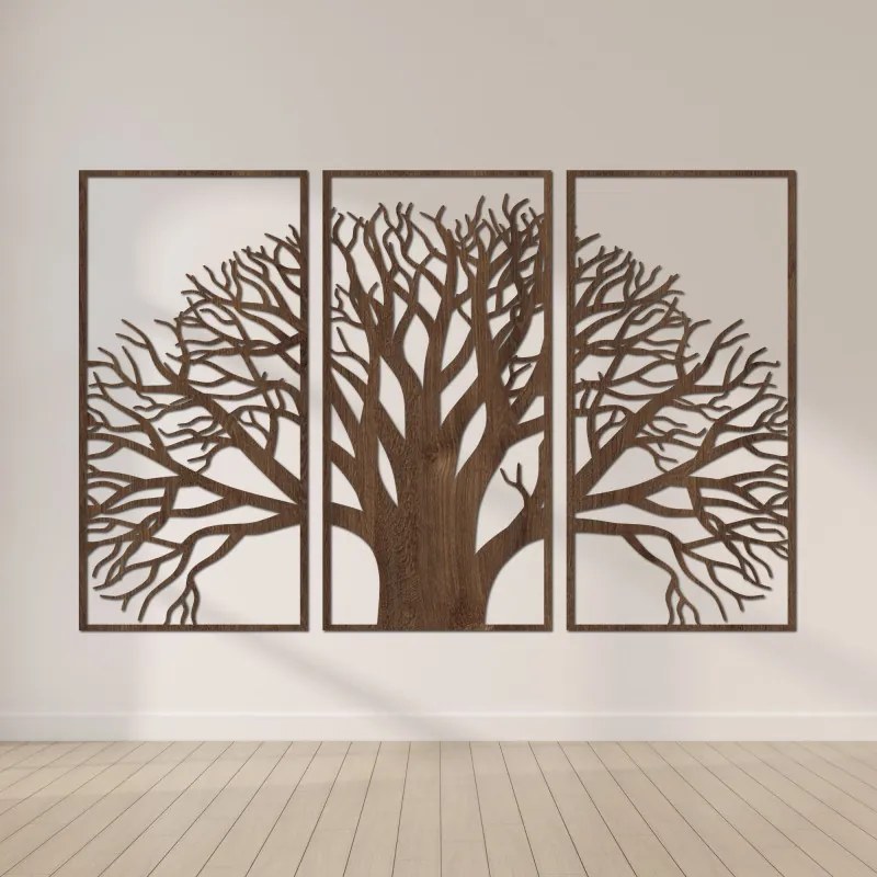 Viacdielny obraz Strom života – Elegantné drevené dekorácie | SENTOP HDF0190