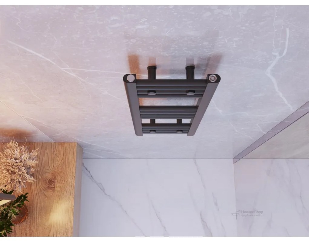 Gamma Erga Basic, vykurovacie teleso 700x300 mm, 192 W, čierna matná, GMA-BASIC-7030-BK