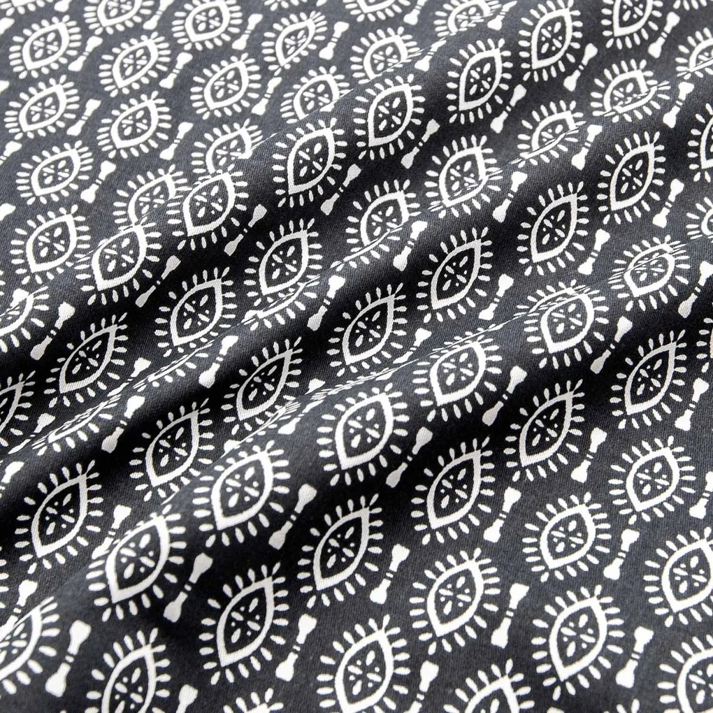 SATÉNOVÉ POSTEĽNÉ OBLIEČKY GORDION BLACK EXCLUSIVE 160X220 CM, 2 KS 70X80 CM VZOROVANÉ