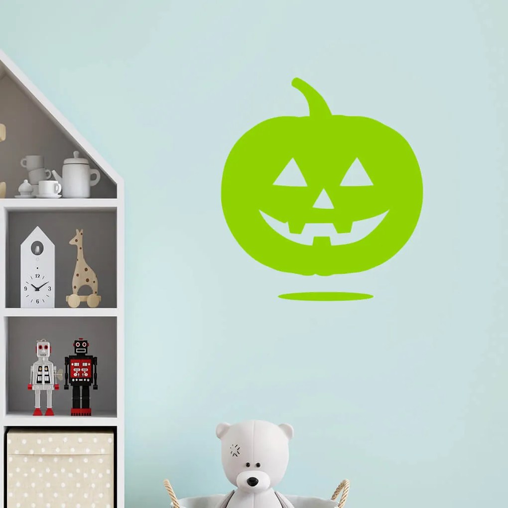 Veselá Stena Samolepka Halloweenska tekvica Farba: oranžová, Veľkosť: 80 x 89 cm
