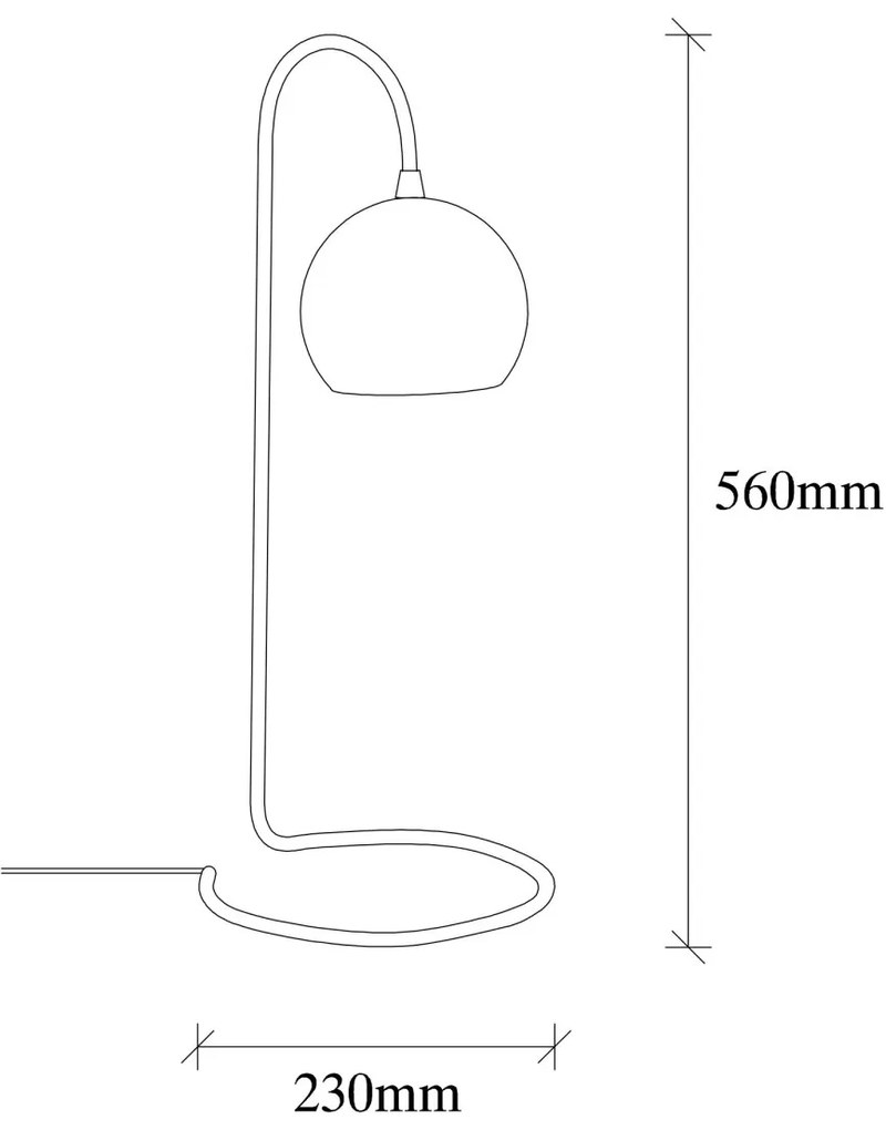 Stolová lampa Yilan II čierna
