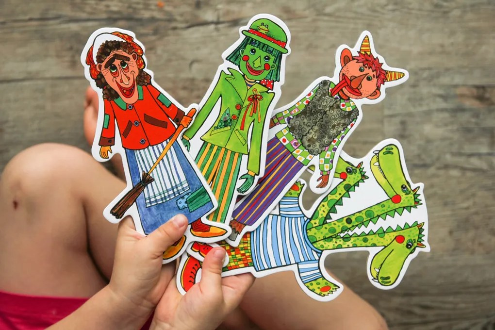 MARIONETINO – Drak a strašidlá – bábky 4 ks