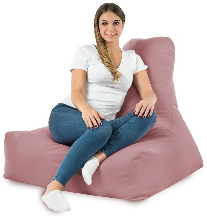 Sedací vak Bali Plyš Farba: Púdrovo-ružový