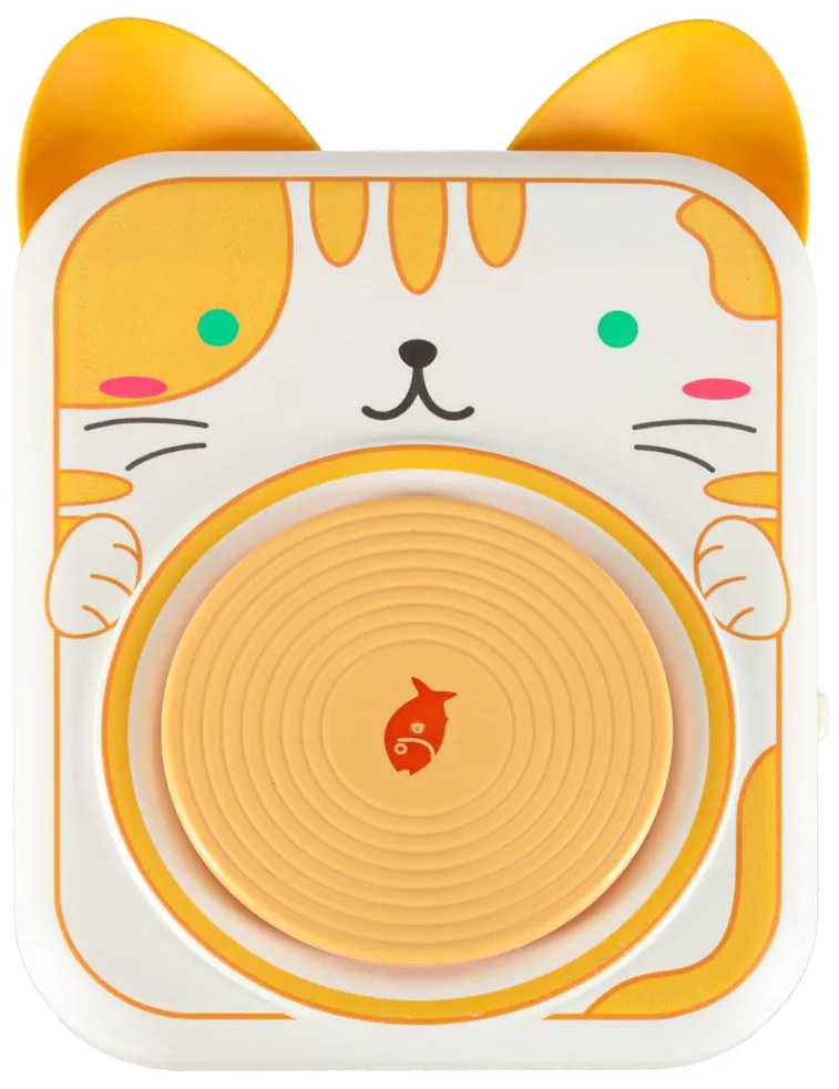 KIK Elektrický hrnčiarsky kruh pre deti – kreatívna sada s hlinou (USB, mačka, darček)