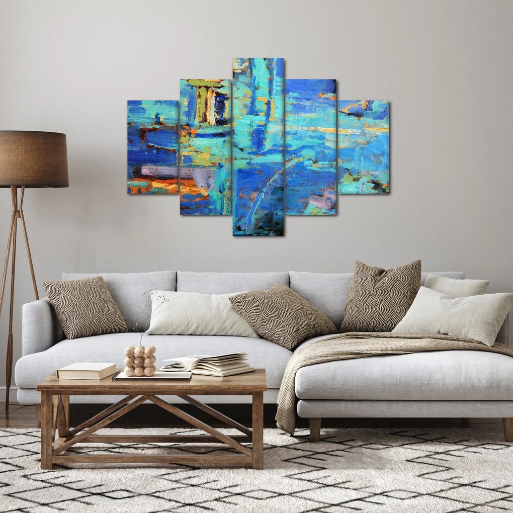 Obraz - Abstraktné olejomaľba (150x105 cm)