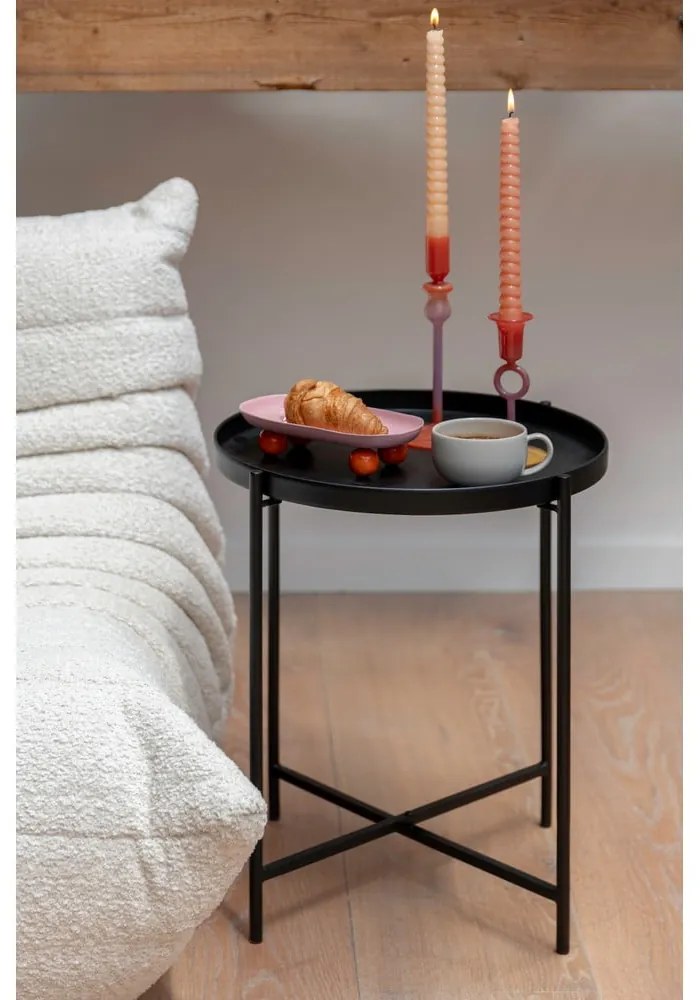 Kovový okrúhly odkladací stolík ø 40 cm Meseta – Leitmotiv