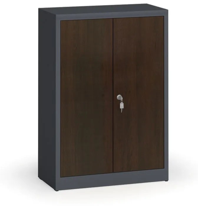 Alfa 3 Zvárané skrine s lamino dverami, 1150 x 800 x 400 mm, RAL 7016/wenge