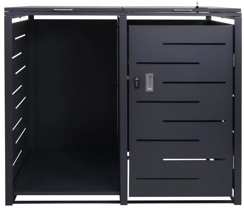 Prístrešok na smetiaku a drevo E83