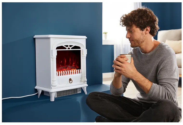 Silvercrest® Elektrický krb SEK 2000 B2 (biela) (100354441)