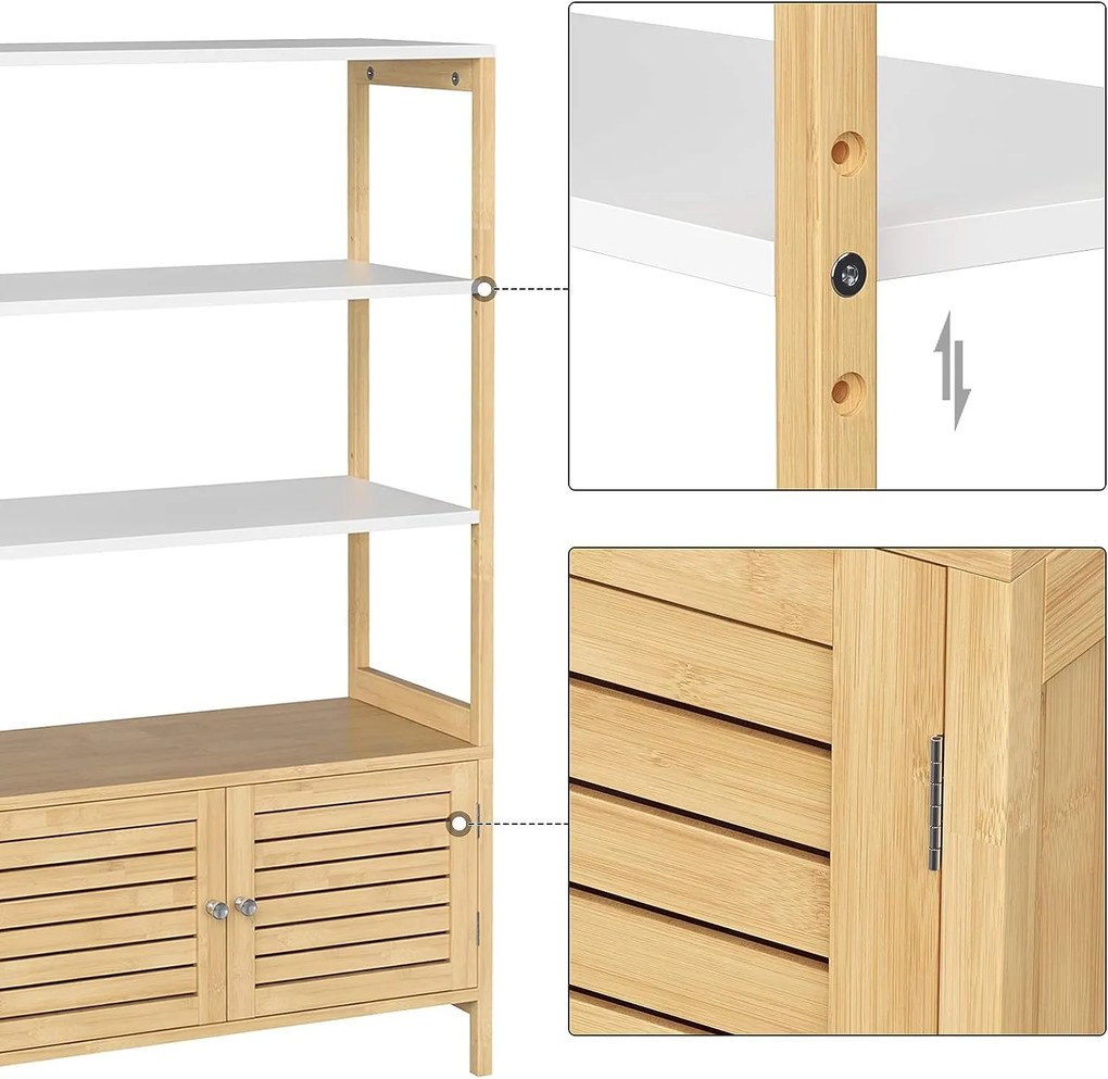 Bambusový regál do kúpeľne SONGMICS BCB010N01