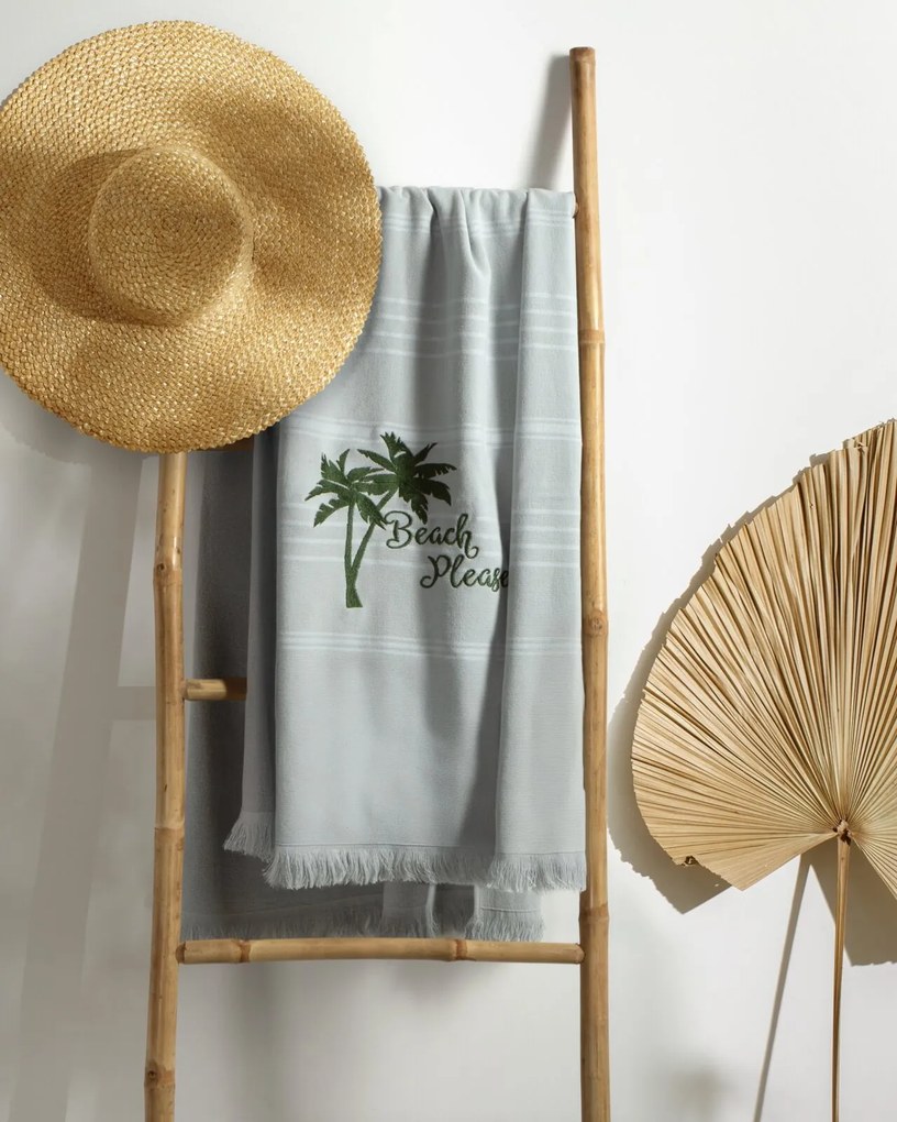 PLÁŽOVÁ OSUŠKA Z BAVLNY ELBA 90X170 CM VZOROVANÁ