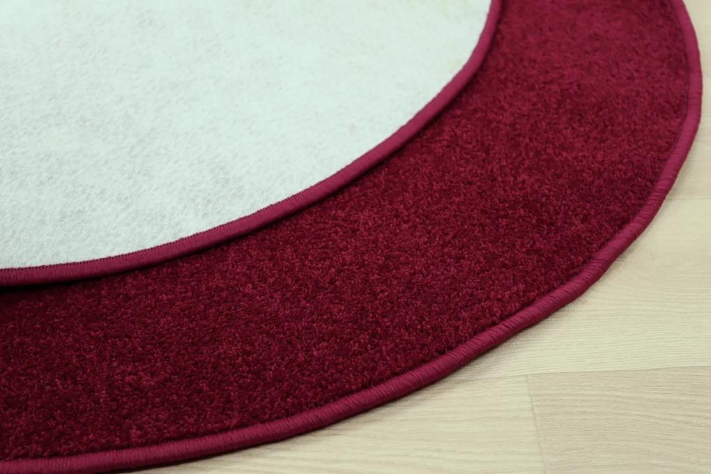 Vopi koberce Vianočný kusový koberec Eton vínovo červený kruh - 80x80 (priemer) kruh cm
