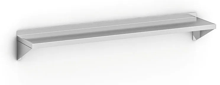 Nástenná nerezová polica, 1500 x 300 mm