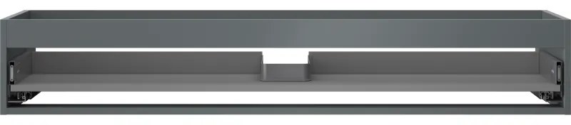 Mexen Box-A, závesná skrinka, 140 cm, 1 zásuvka, grafitová matná, 91AX0-1400-235-1-66