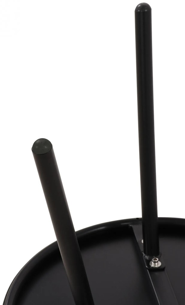 Konferenčný stolík Berea - v40 x Ø50 cm - Čierna