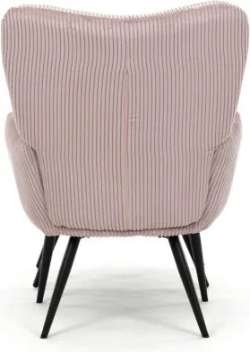 Kreslo ružové s podnožkou AK-L7285 PINK6