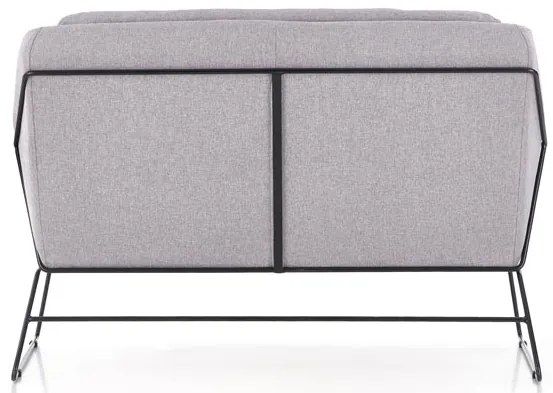Svetlosivé relaxačné dvojkreslo HAMAR 2 XL
