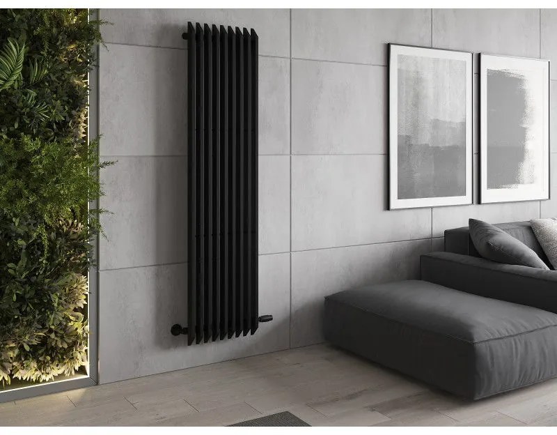 Mexen Aurora, vykurovacie teleso 1800x450 mm, 1347 W, čierna, W212-1800-450-00-70