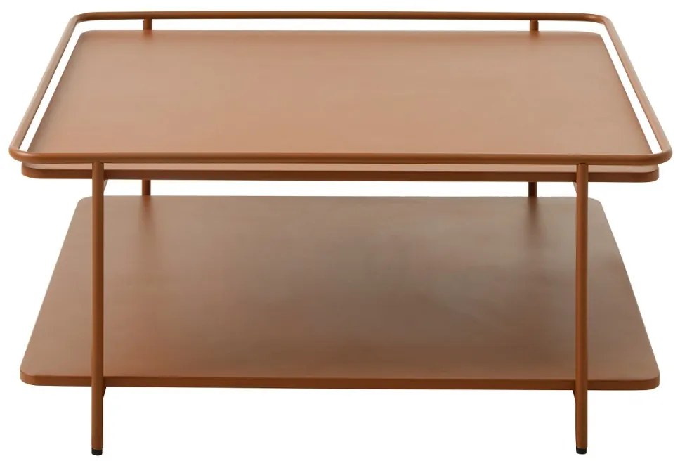 Dizajnový konferenčný stolík Harinder 75 cm terakota