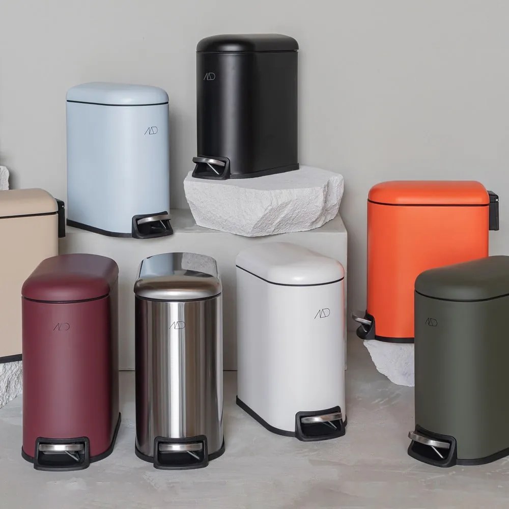 Tmavofialový pedálový kovový odpadkový kôš 5 l Mini Walther – Mette Ditmer Denmark