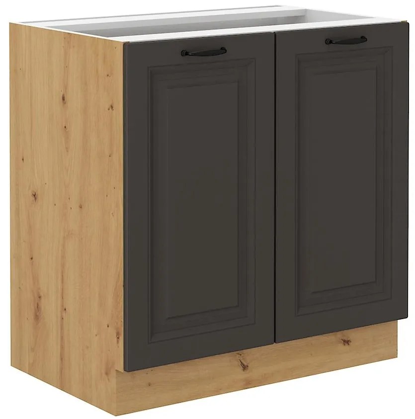 Kuchynská skrinka STILO grafit mat/artisan 80d 2f bb