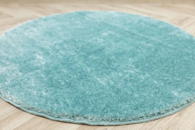 Kúpeľňový koberček Malmo tyrkysový, kruh