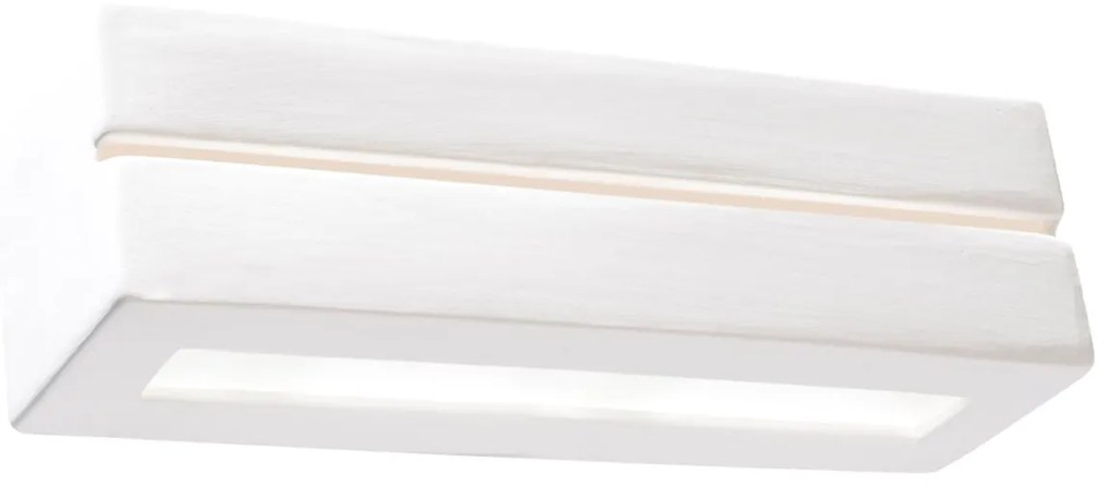 Nástenné svietidlo Vega, 1x biele keramické tienidlo