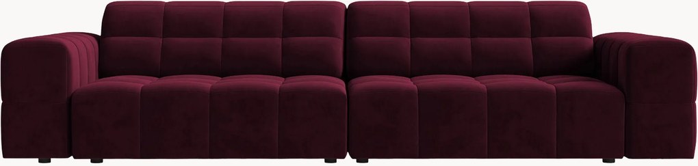 Zamatová pohovka Chicago (3-miestna), Š 252 cm