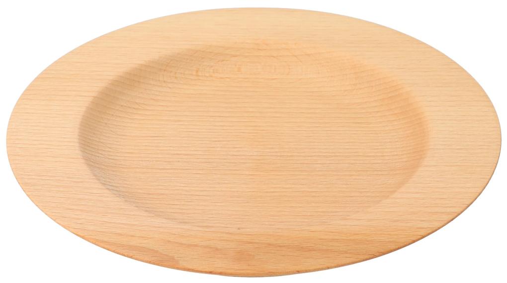 ČistéDřevo Štýlový drevený tanier malý